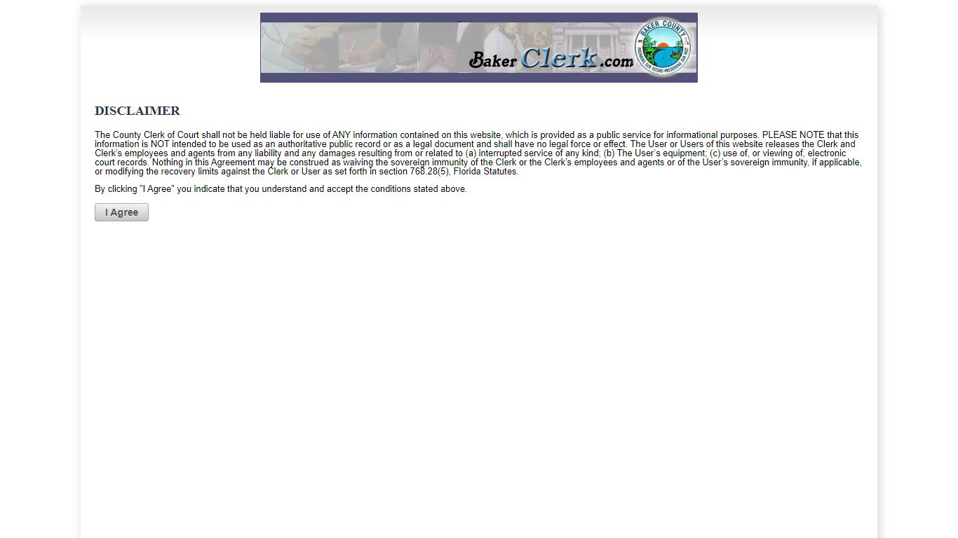 Baker County OCRS - ONLINE COURT RECORDS SEARCH
